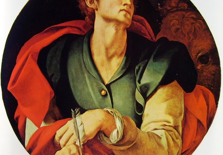 Jacopo Carrucci detto il Pontormo: Decorazione della Cappella Capponi – San Luca, diam. cm. 70, Santa Felicita, Firenze